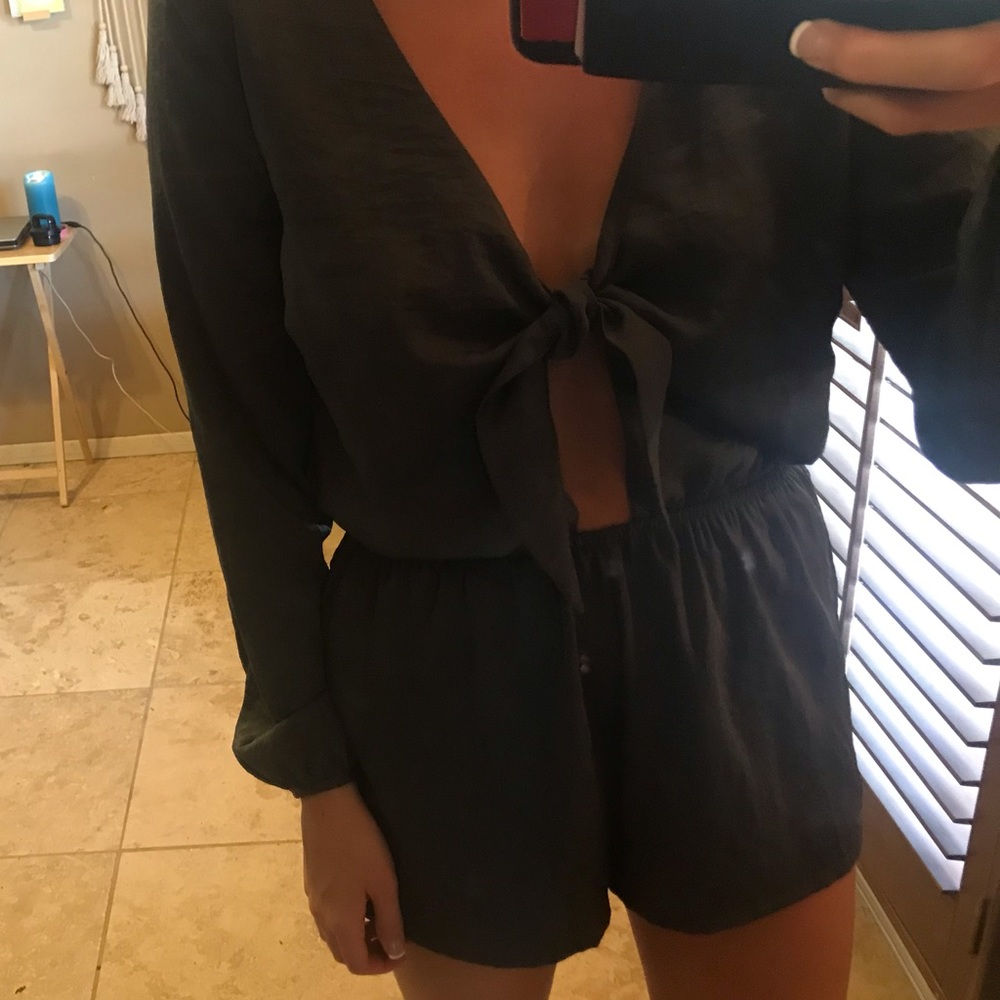 Gray romper